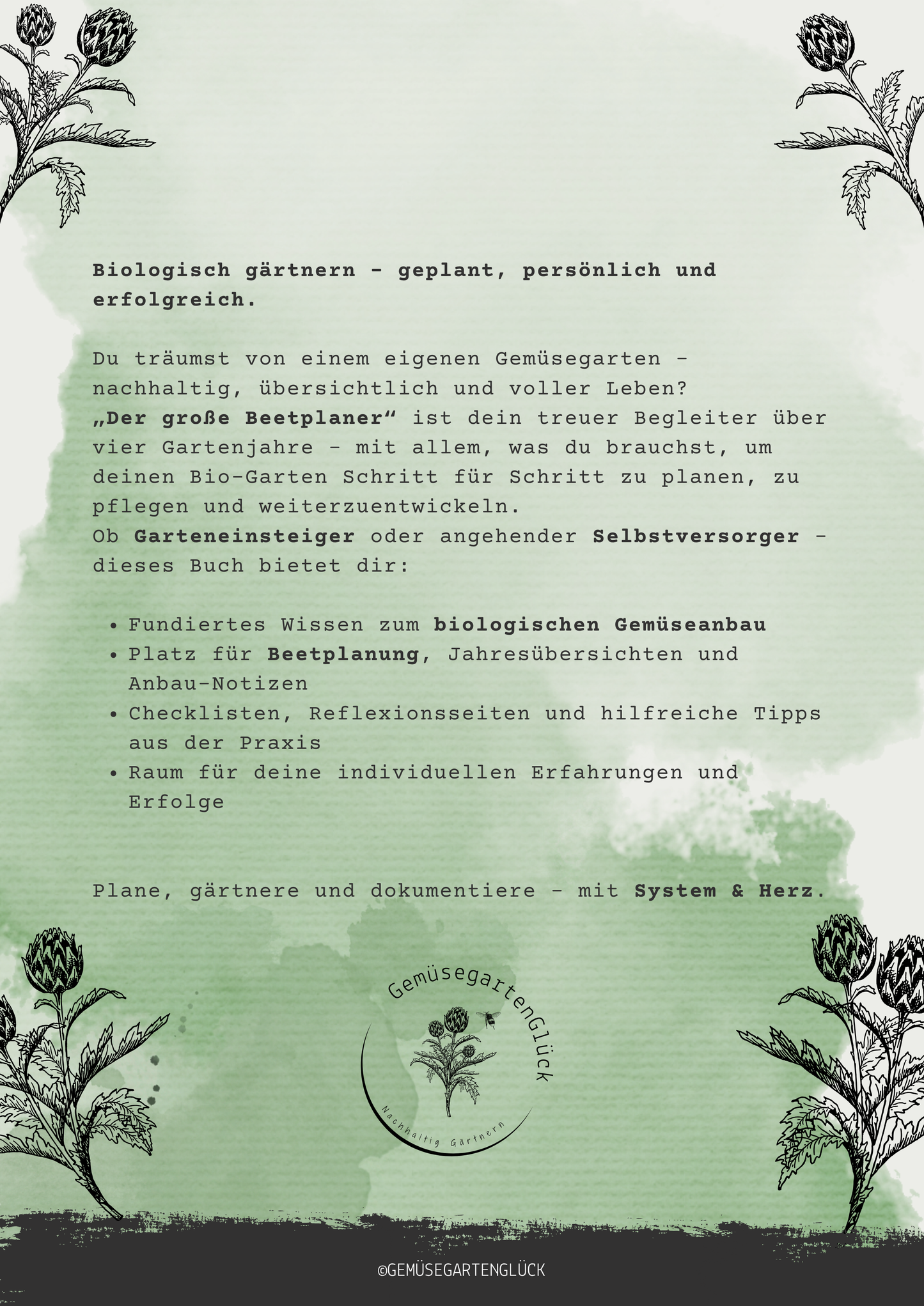 Gartenplanungs-Set für kleine Gärten & Hochbeete