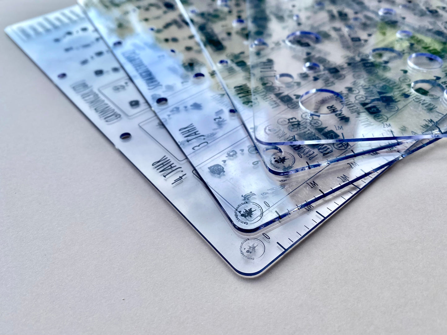 4x Planungsschablonen „Große Gärten“