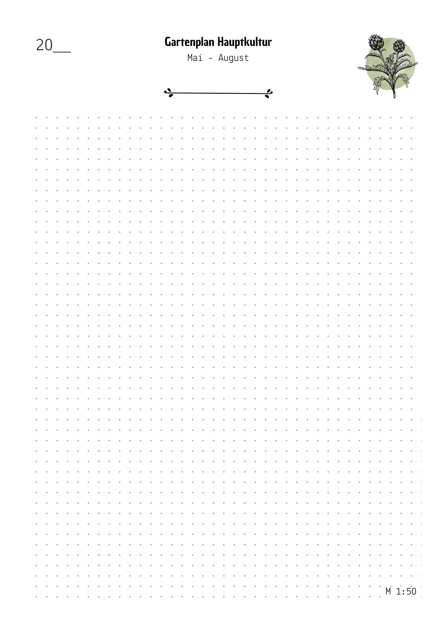 Gemüsegarten planen – Planungsschablonen Basis