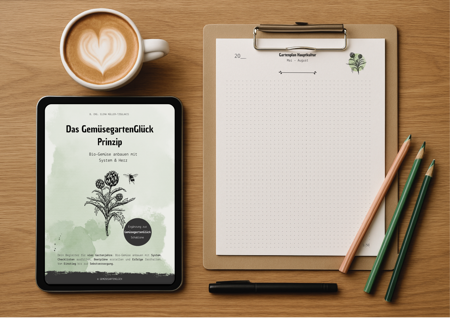 Gemüsegarten planen – Planungsschablonen Basis