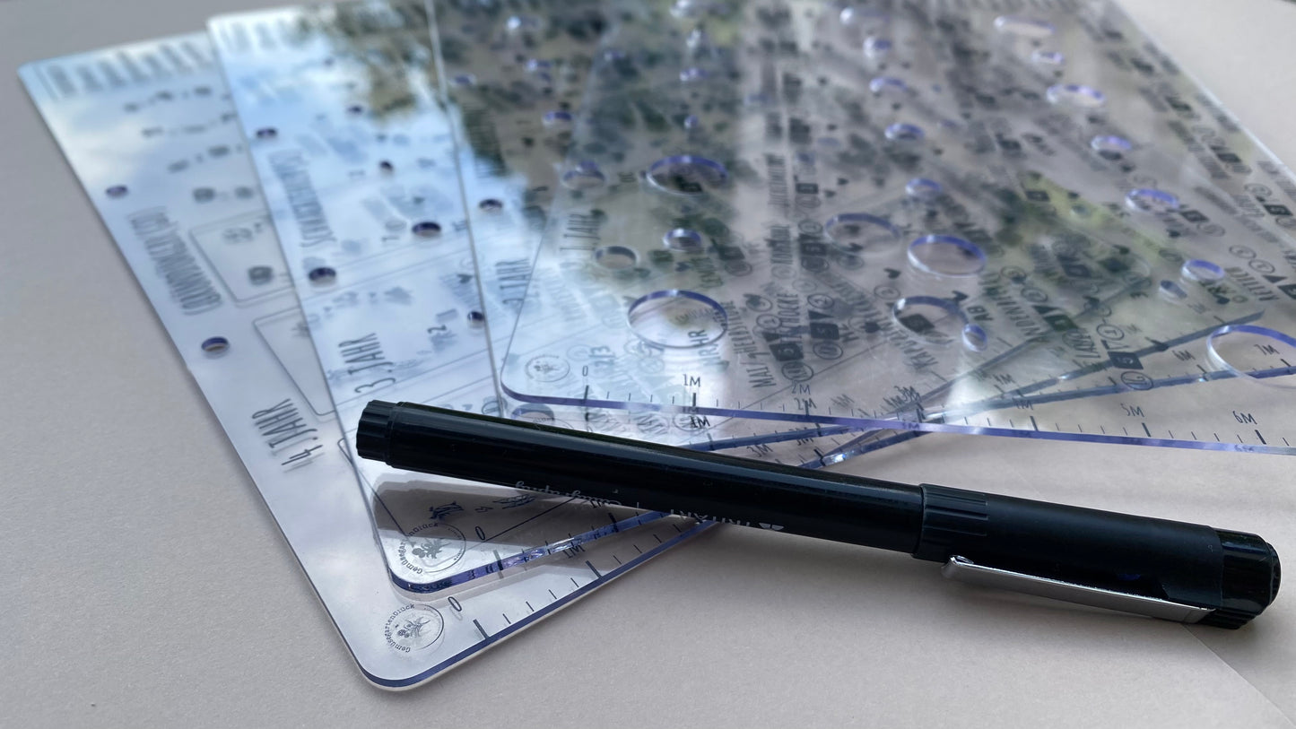 Gemüsegarten planen – Planungsschablonen Basis